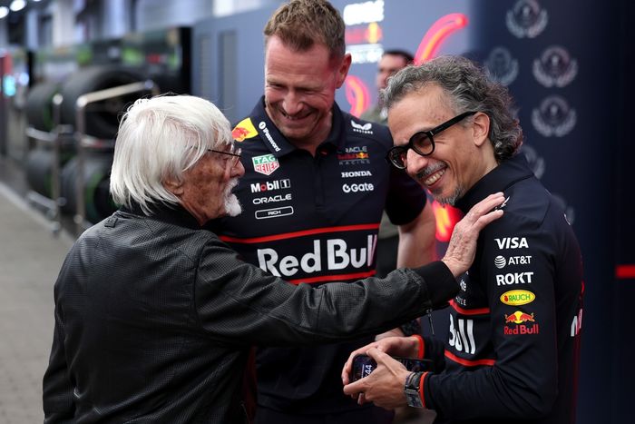 Laurent Mekies, Red Bull Racing Team Principal, Bernie Ecclestone