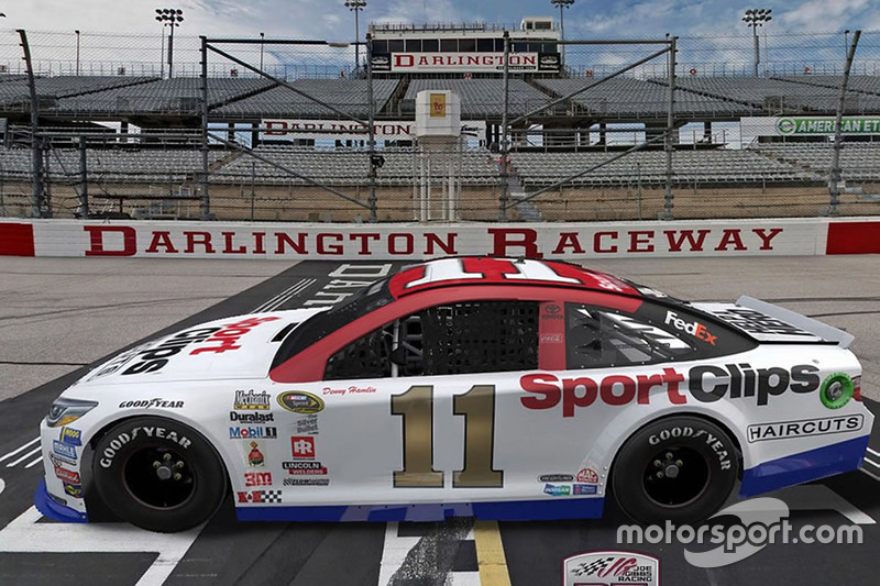 Throwback-Design von Denny Hamlin, Joe Gibbs Racing, Toyota