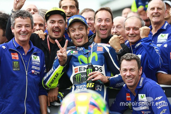 Valentino Rossi fez bela prova de recuperação e finalizou em segundo lugar.