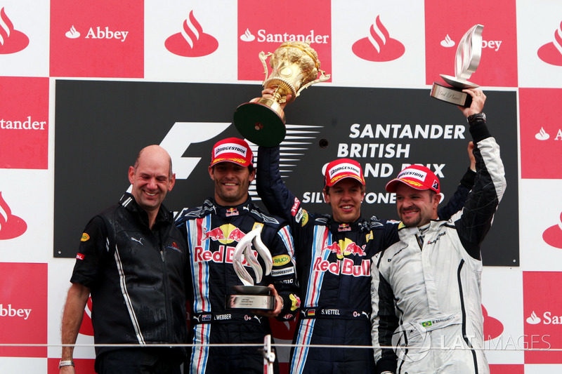 Podium: 1. Sebastian Vettel, Red Bull; 2. Mark Webber, Red Bull; 3. Rubens Barrichello, Brawn