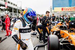 Fernando Alonso, McLaren, on the grid