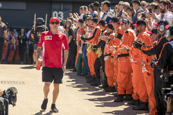 Kimi Raikkonen, Ferrari on drivers parade