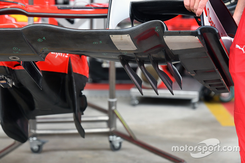 Ferrari SF70H front wing detail