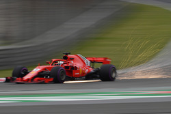Sebastian Vettel, Ferrari SF71H sparks