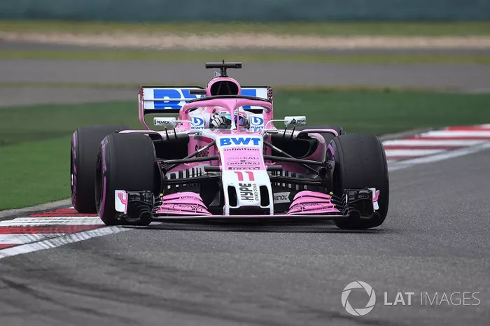 Perez viert het behalen van de achtste startplaats