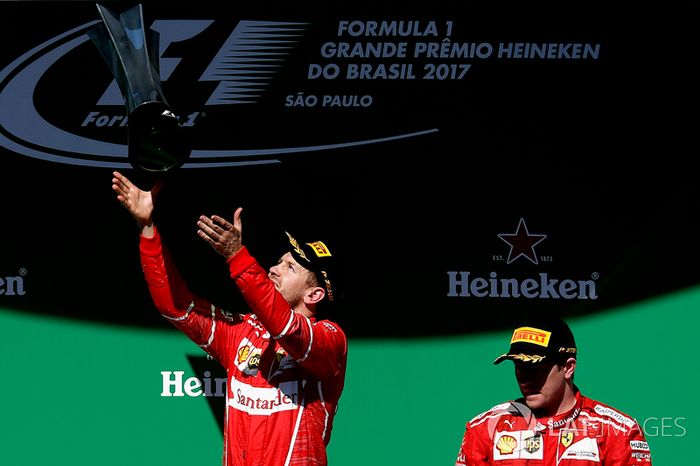 Brasil 2017: con título de pilotos ya decidido, logra su octava victoria junto a Ferrari.