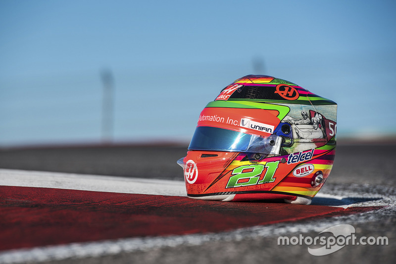 Il casco speciale che Esteban Gutiérrez, Haas F1 Team, userà nel GP del Messico