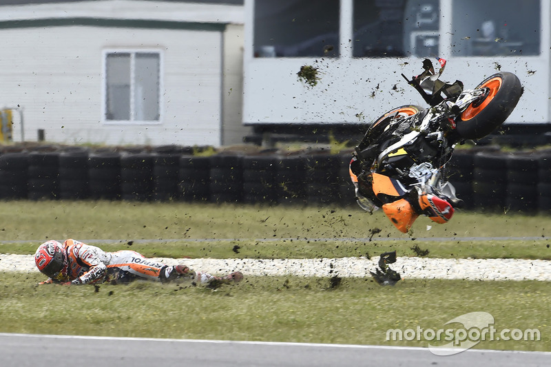 Marc Marquez, Repsol Honda Team, Crash