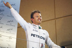 Podium: Sieger Nico Rosberg, Mercedes AMG F1