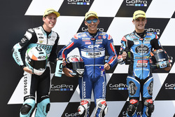 Polesitter Enea Bastianini, Gresini Racing, second place Andrea Locatelli, Leopard Racing, third pla