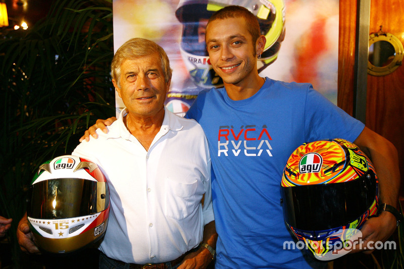 Giacomo Agostini et Valentino Rossi