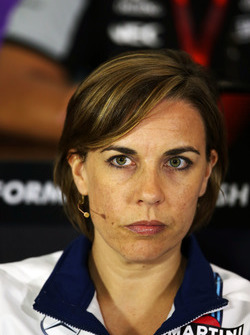 Claire Williams, Subdirector de equipo Williams en la Conferencia de prensa FIA