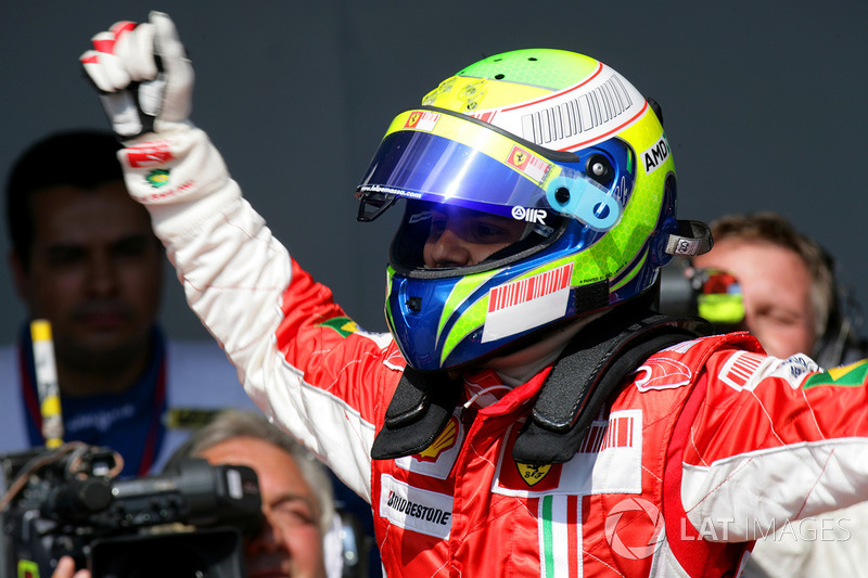 Felipe Massa, Ferrari F2007 celebra la Pole Position