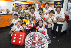 Worldchampion Marc Marquez, Repsol Honda Team celebrate with the team