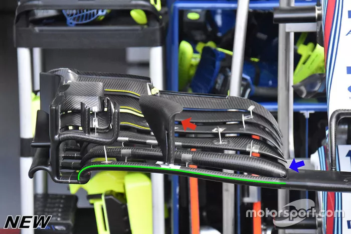 Williams FW41 detail front wing