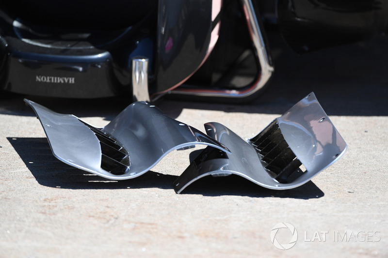 Mercedes-Benz F1 W08 : vue détaillée de la carrosserie