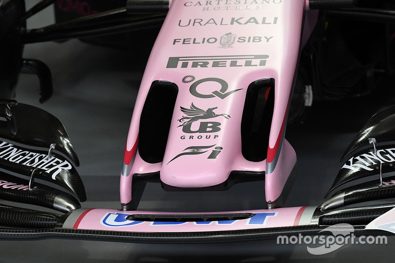 Détail du nez de la Force India VJM10