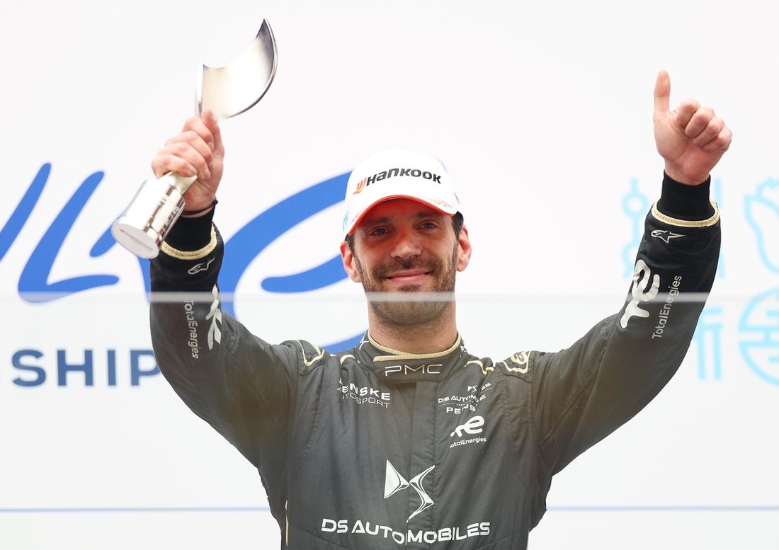 Podium: drugie miejsce Jean-Eric Vergne, DS Penske