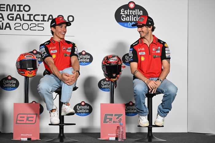 Marc Marquez, Ducati Team, Francesco Bagnaia, Ducati Team