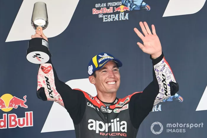 Podio: tercer lugar Aleix Espargaró, Aprilia Racing Team