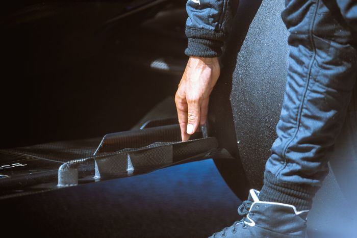 Detalle del Mercedes W12 