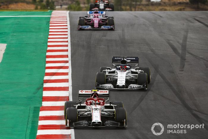 Antonio Giovinazzi, Alfa Romeo Racing C39, Daniil Kvyat, AlphaTauri AT01, Sergio Pérez, Racing Point RP20