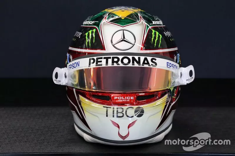 Helmet of Lewis Hamilton, Mercedes AMG F1