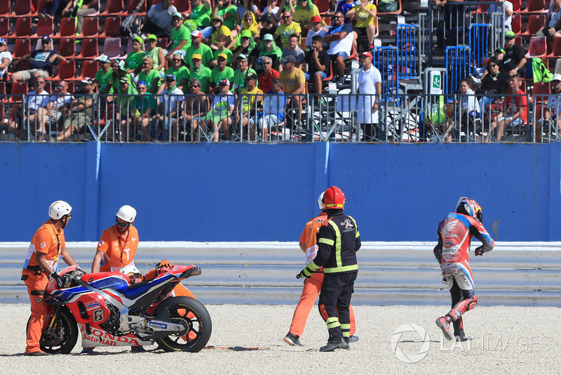 Caída de Stefan Bradl, HRC Honda Team