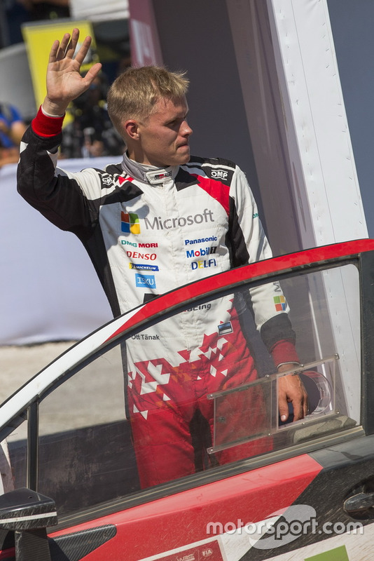 Il vincitore Ott Tänak, Toyota Gazoo Racing WRT Toyota Yaris WRC