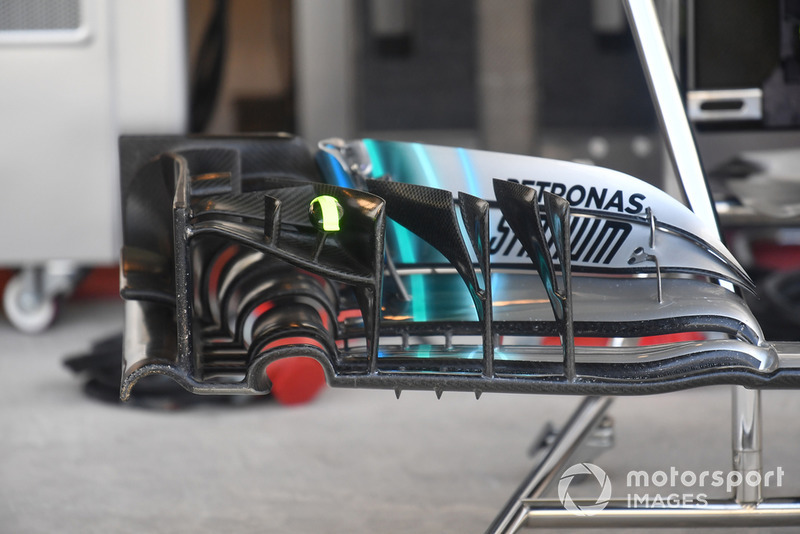 Mercedes-AMG F1 W09 detalle del alerón delantero