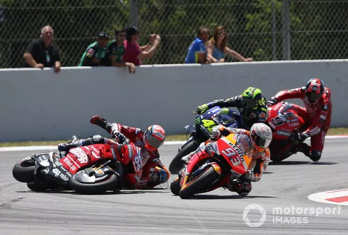 Acidente envolvendo Lorenzo, Dovizioso, Viñales e Rossi