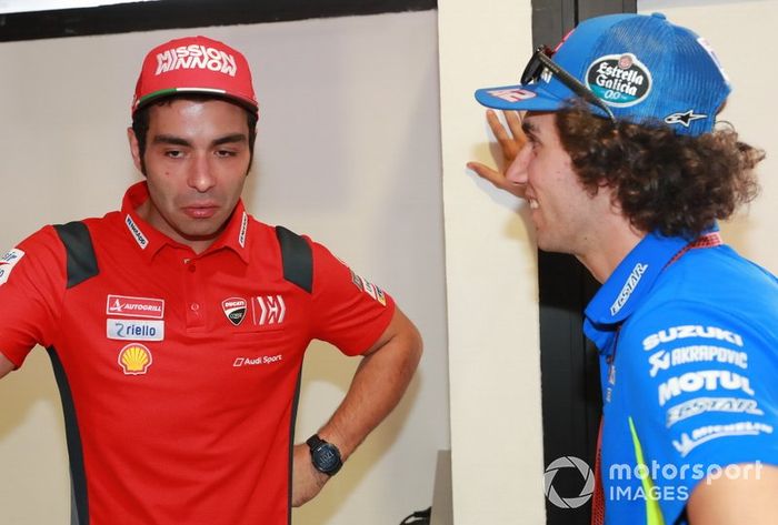 Danilo Petrucci, Ducati Team, Alex Rins, Team Suzuki MotoGP