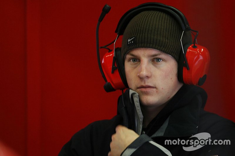 Kimi Raikkonen, Ferrari in the Ferrari garage