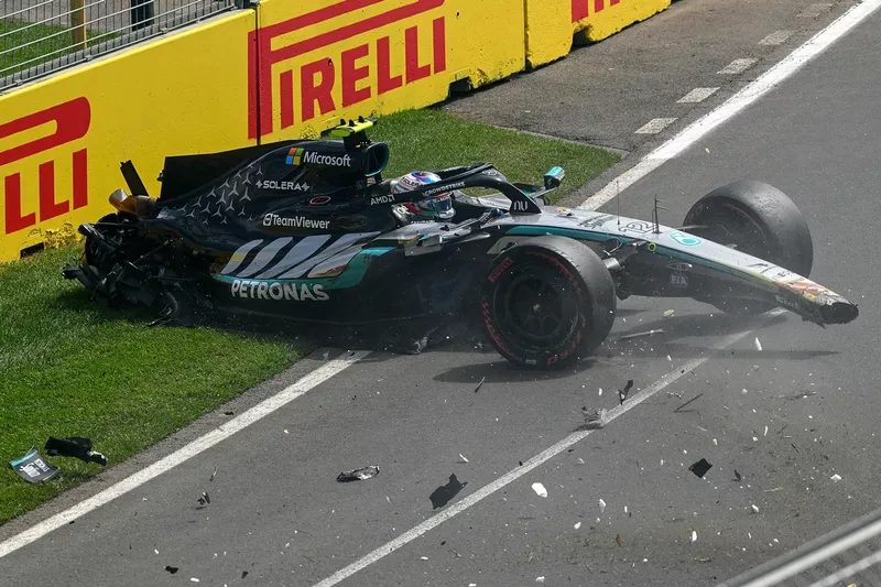 Andrea Kimi Antonelli, accident Mercedes