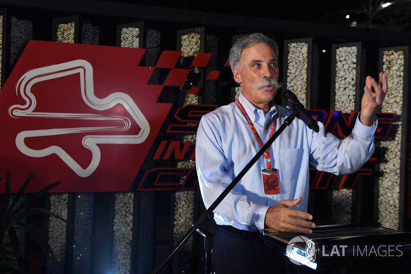 Chase Carey, Chief Executive Officer and Executive Chairman of the Formula One Group at Petronas BBQ