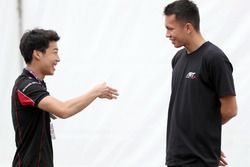 Nirei Fukuzumi con Alexander Albon, ART Grand Prix