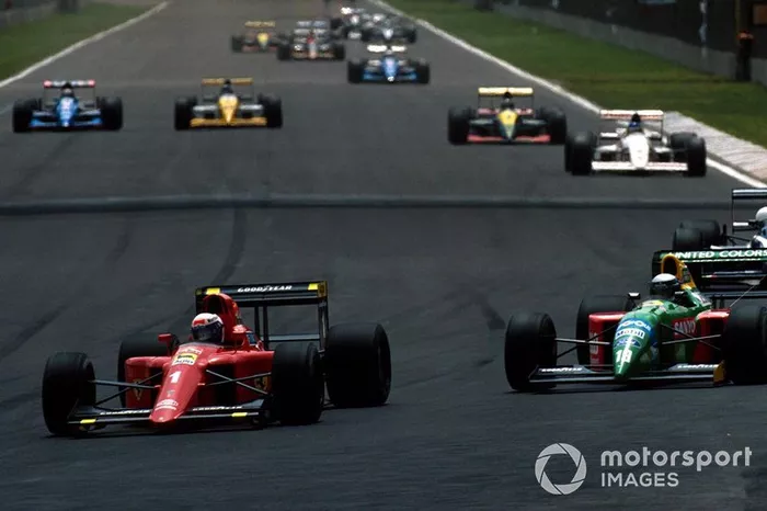 Alain Prost, Ferrari, Alessandro Nannini, Benetton