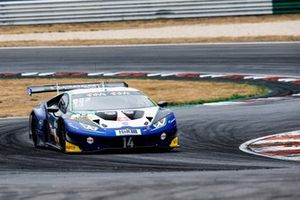 #14 Emil Frey Racing Lamborghini HuracÃ¡n GT3 Evo: Mick Wishofer, Konsta Lappalainen