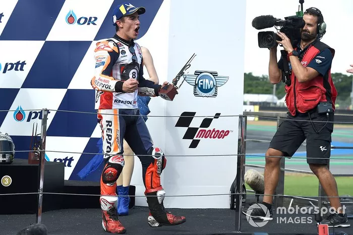 Podio: ganador de la carrera Marc Márquez, Repsol Honda Team