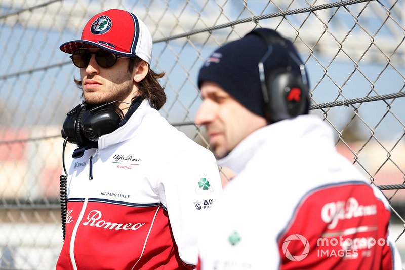 Antonio Giovinazzi, Alfa Romeo Racing e Simone Resta, progettista Alfa Romeo Racing