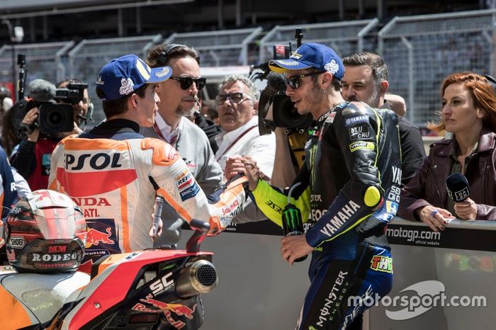 Marc Marquez, Repsol Honda Team, Valentino Rossi, Yamaha Factory Racing