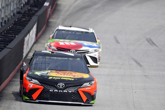 Martin Truex Jr., Furniture Row Racing, Toyota Camry Bass Pro Shops/Ducks Unlimited, Kyle Busch, Joe Gibbs Racing, Toyota Camry M&M's White Chocolate