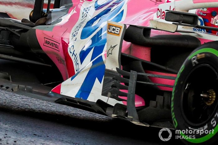 Racing Point RP20 sidepods detail