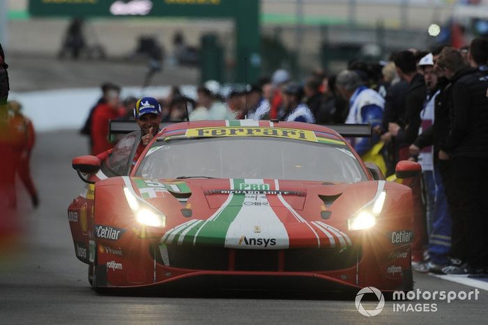 Podio: #51 AF Corse Ferrari 488 GTE Evo LMGTE Pro de Alessandro Pier Guidi, James Calado 
