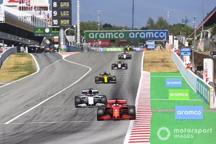 Sebastian Vettel, Ferrari SF1000, Daniil Kvyat, AlphaTauri AT01, Daniel Ricciardo, Renault F1 Team R.S.20, Kevin Magnussen, Haas VF-20