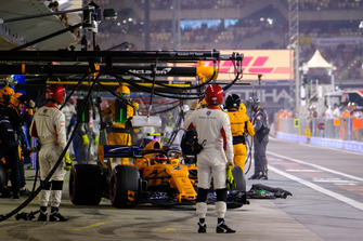 Stoffel Vandoorne, McLaren MCL33, pits