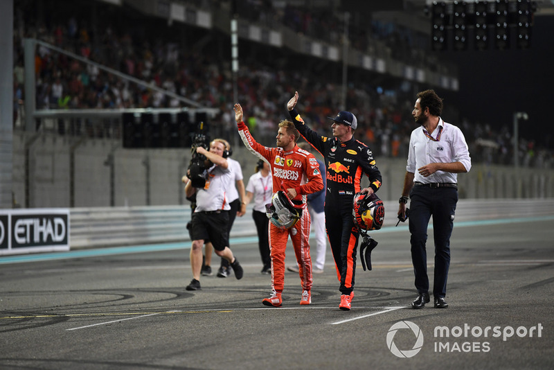 Себастьян Феттель, Ferrari, Макс Ферстаппен, Red Bull Racing