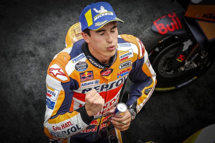 Ganador Marc Márquez, Repsol Honda Team celebra