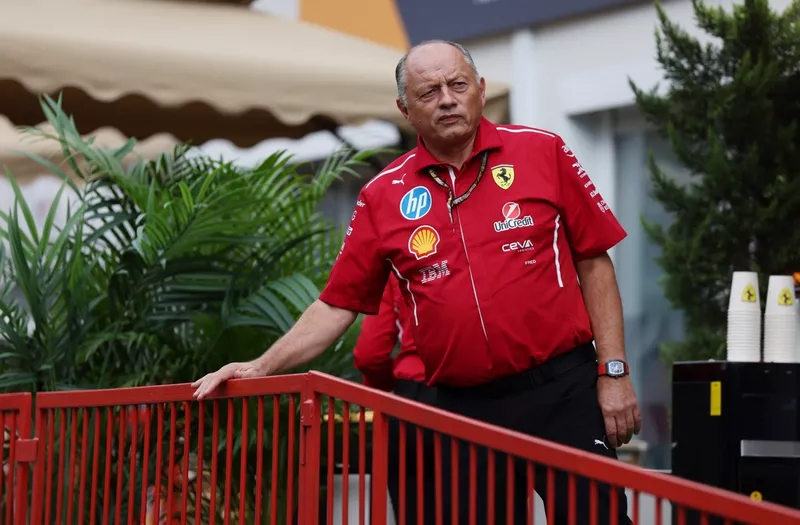 Frederic Vasseur, Team Principal de la Scuderia Ferrari dans le paddock