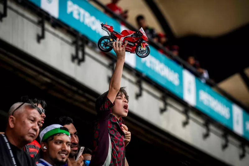 Francesco Bagnaia, fan de l'équipe Ducati